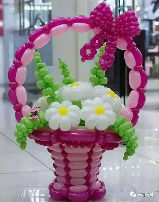 情人节各种创意的气球造型—气球花
