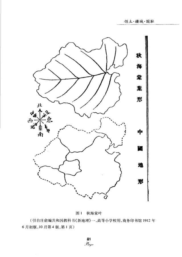 图1的上半部分是秋海棠叶的示意图,画有秋海棠叶的叶边和叶脉;下半