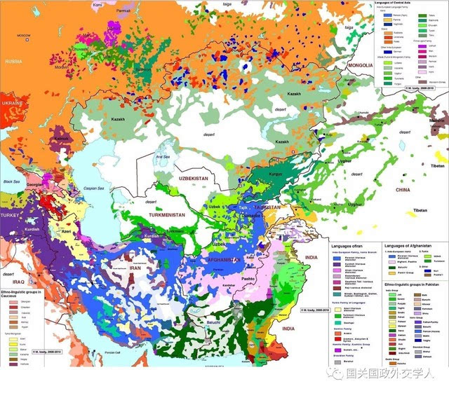【中亚研究】赵明鸣:中亚五国语言及其使用情况