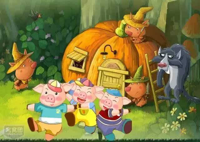 《三只小猪盖房子》故事简介:猪妈妈有三个孩子,老大叫呼呼,老二叫噜