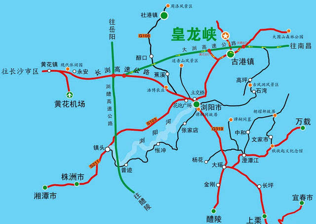 小编啊浏阳皇龙大峡谷位置啊,为什么百度地图导航不到呢