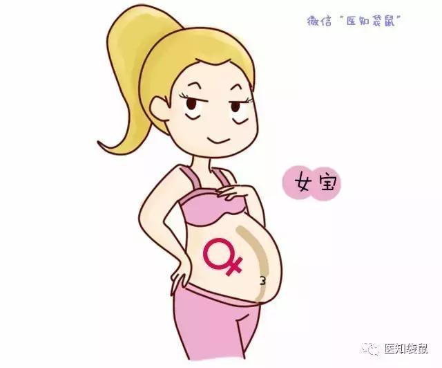 肚脐上面和下面的妊娠线, 都看不明显, 生女宝宝的概率大.