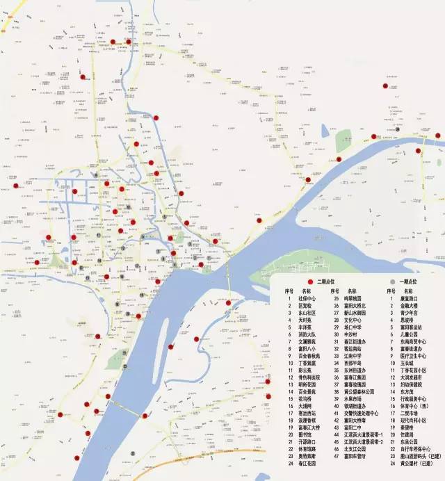 同时 在银湖经济开发区片 新设第一批6—8个点位 富阳主城区计