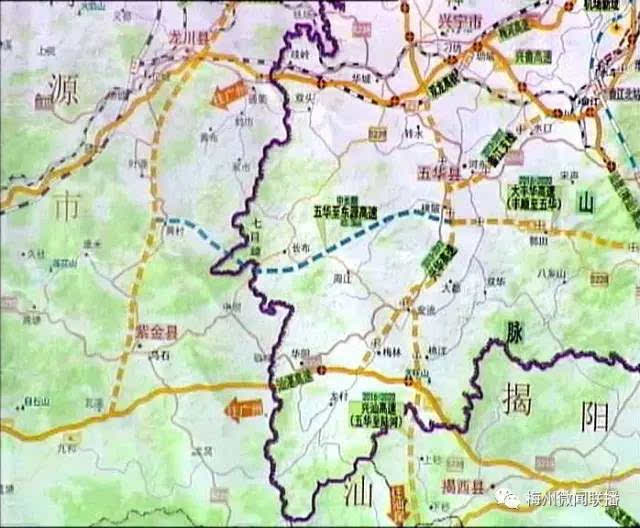 梅州又有三条高速公路在酝酿,涉及五华,平远,兴宁