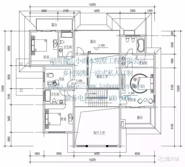 麓定制300平米6室3厅乡村自建房图纸及预算