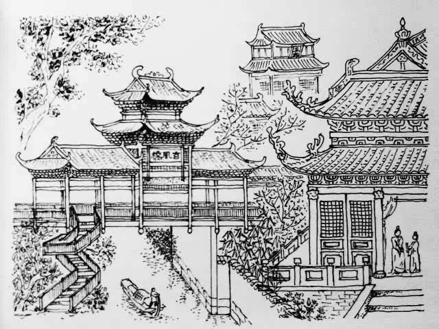 绘图@王建红 唐代,这一片属于崇仁坊,韩健筑其新城以后,便将这里划到