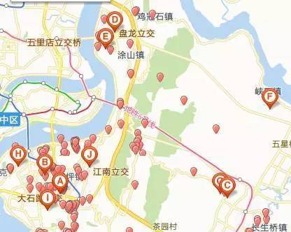 43号(单),2-72号(双),张家花园191-205号(单,双) 南岸区 珊瑚实验小学