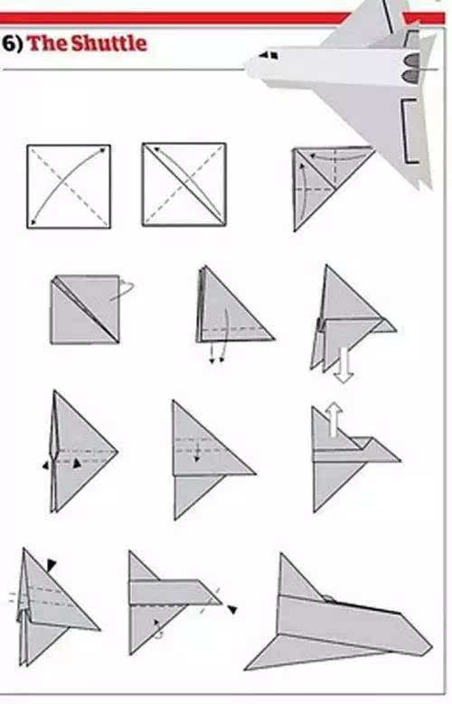 12种折折纸飞机详细教程,满足小朋友放飞花样飞机的愿望