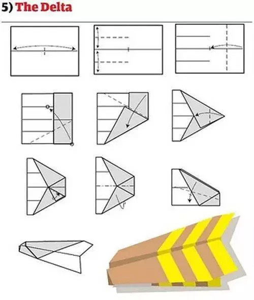 12种折折纸飞机详细教程,满足小朋友放飞花样飞机的愿望