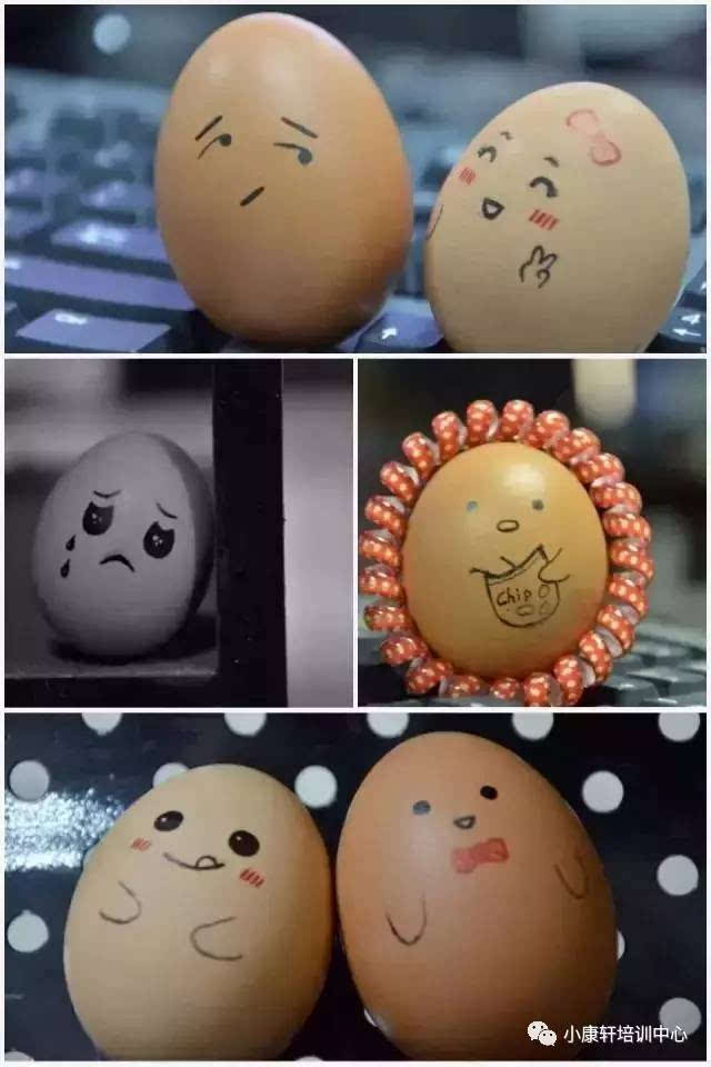 2.用彩笔在鸡蛋上画出不同的表情即 ..