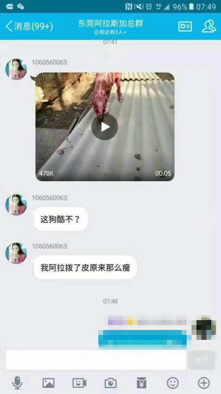 这为犬主不以为耻反以为荣,还录制视频上传到兴趣交流群里与众人欣赏!