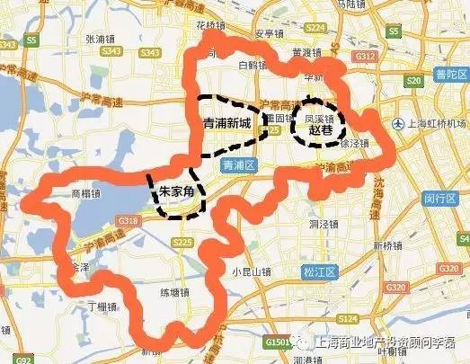 青浦新城板块位于青浦区中心区域的核心部位,具体是指盈浦,夏阳,香花图片