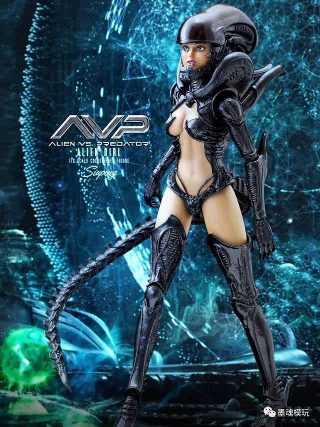 多人开箱: hottoys 1/6 avp异形大战铁血战士-异形女/alien girl-动漫