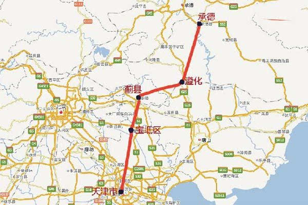 津承高铁是连接天津市和河北省承德市正在规划中的铁路.