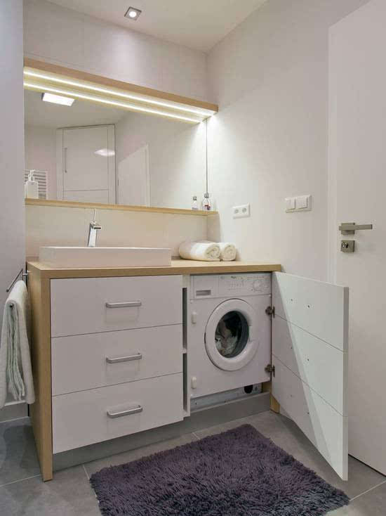 家里的空间不够,洗衣机放在哪个角落里才好呢?