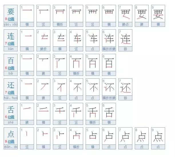 一年级下册生字笔顺表,为孩子收藏着!