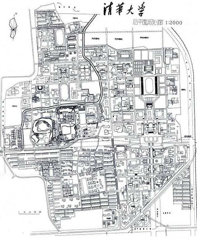 1988年清华校园规划 到了学校于1988年1月制定完成了《清华大学总体