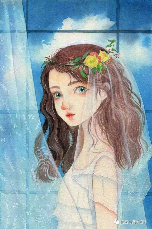 少女系人物水彩10节课,最文艺生活的水彩技法