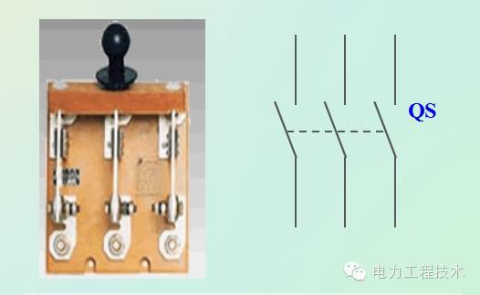 刀与熔断器组合成的胶盖瓷底刀开关和熔断器式刀开关,还有转换开关等