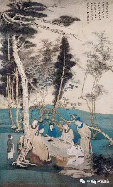 《仿宋人山寺图 乞食人间尚未归 张大千(1899—1983,四川内江人,生