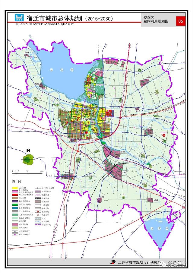 《宿迁市城市总体规划 (2015-2030)》草案干货和规划图!