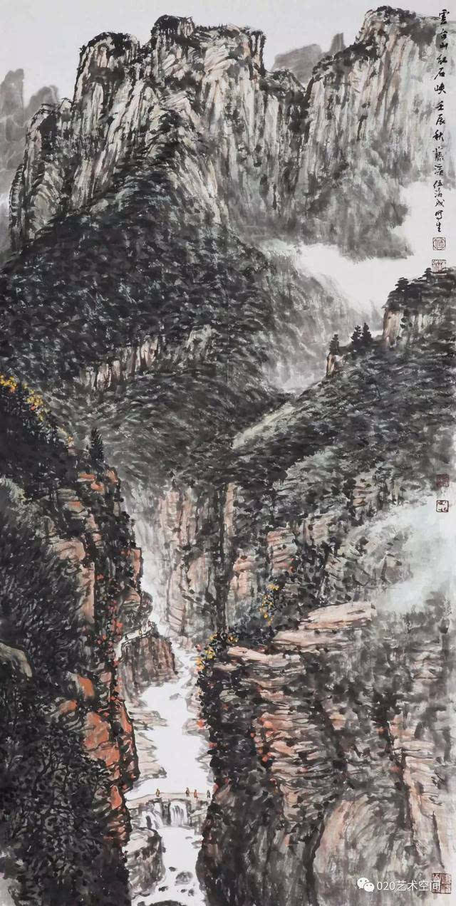 云台山红石峡 138cm×69cm