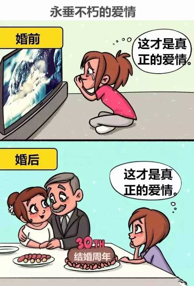 10张图告诉你婚前婚后的区别,太精辟了!