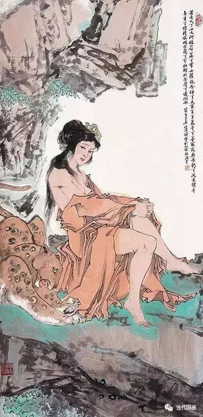 范曾《山鬼》136×67cm