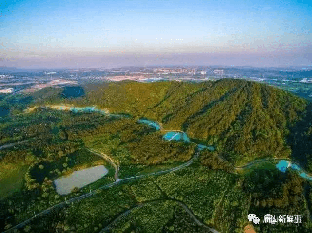 鸟瞰江夏大花山! 这里10年前划归庙山!