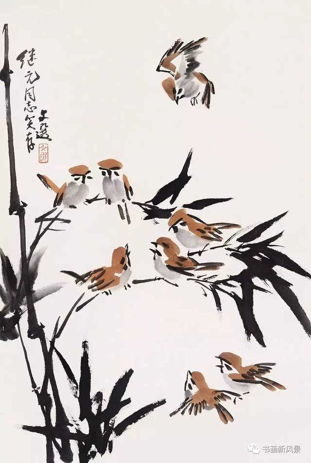 汤文选(1925-2009),原湖北美院副院长,著名写意国画大师,他以鲜明的