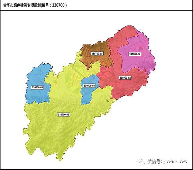 本次规划按照行政区划划分,将武义县,浦江县,磐安县,兰溪市,义乌市
