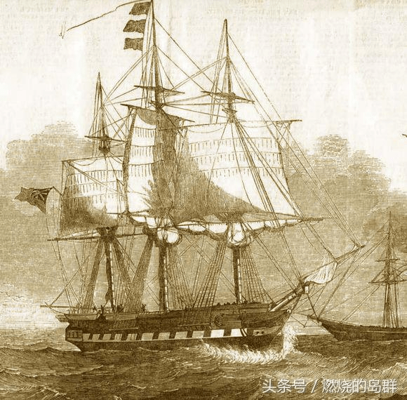 侵华舰队中的六等战舰赫拉德号,装备28门炮 清军水师虽拥有890余艘