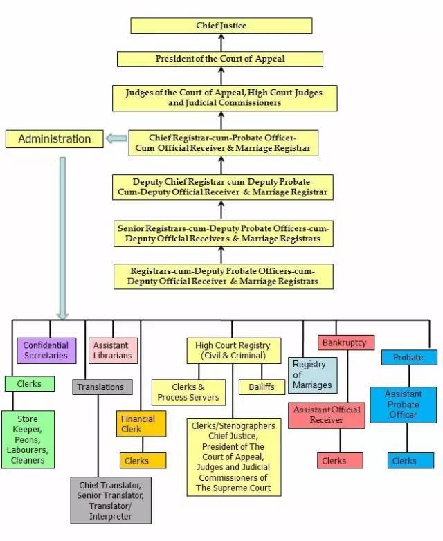 中国法院体系结构图 organizational chart of the chinese court