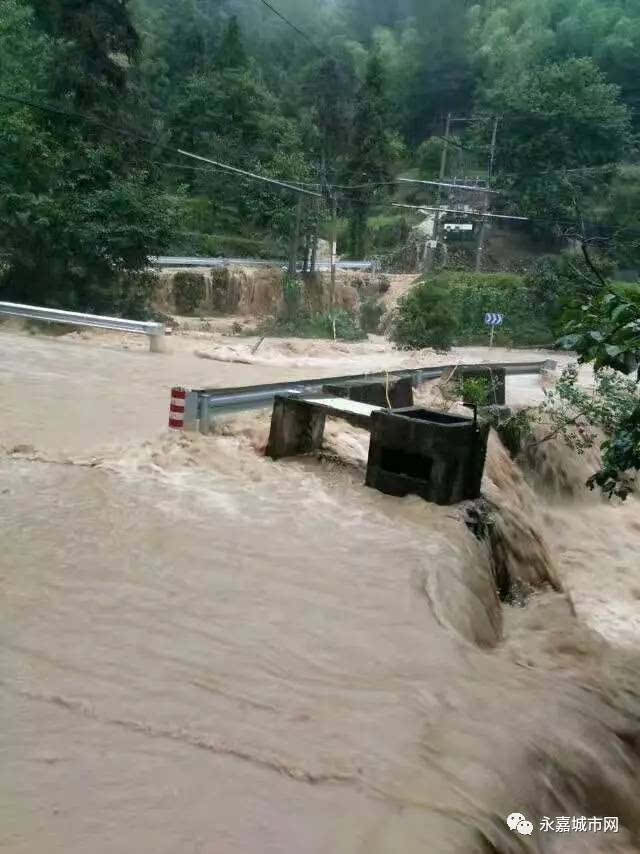 暴雨!永嘉多地爆发山洪,场面震撼(附视频)