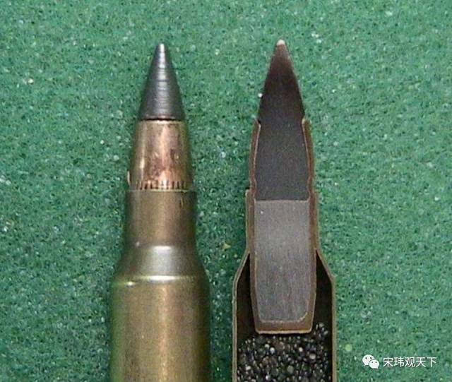 新老两种子弹在m4及m16两种步枪上取得的穿甲测试数据,m855a1明显碾压