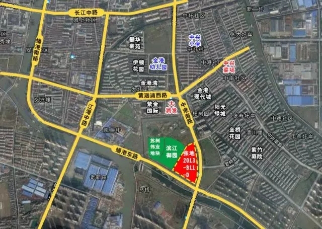 地块介绍 张地2013-b11-d号地块,地块位于金港镇中港路西侧,规划用途