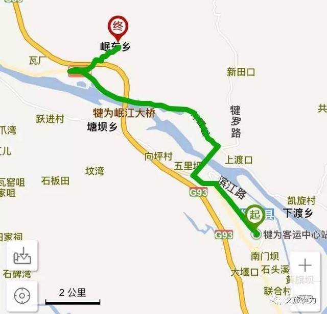 路线:从犍为岷江大桥沿213国道往乐山方向10公里处.