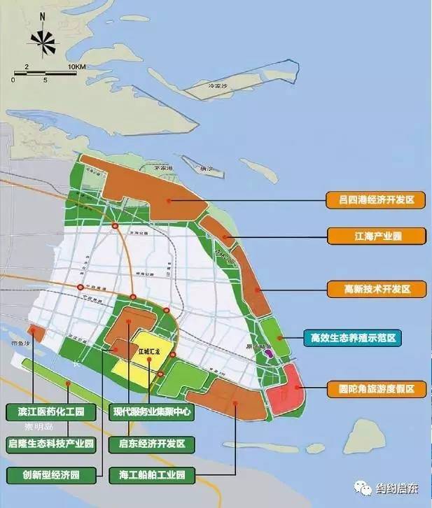 沿海产业带重点建设吕四港经济开发区,江海产业园,高新技术开发区