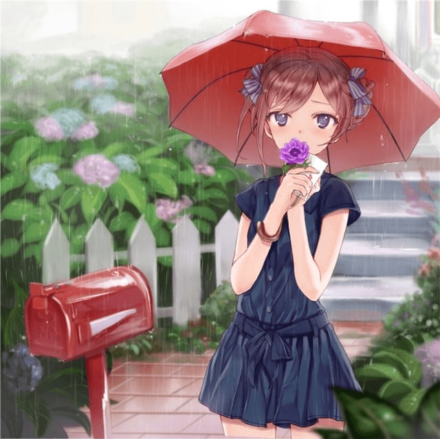 雨天也要美美的,雨天特辑的手机壁纸