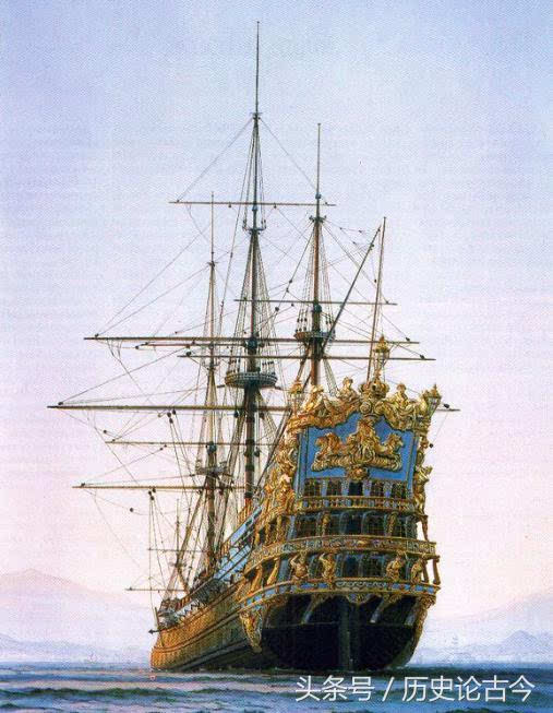 17世纪前期世界上真正的重炮巨舰,英国"海上君王"号战列舰(hms