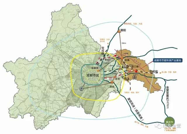 成都东进 轨道先行 24号线起于金堂 38号线过云顶山至