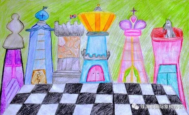七彩国象 | 金鼎一小2016学年度国际象棋文化节绘画(六年级组)