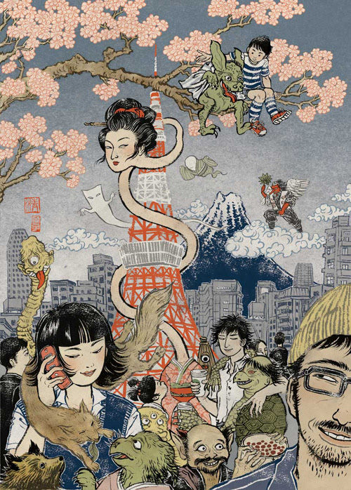 旅美日本插画师清水裕子的魔幻浮世绘!也是够震撼的!