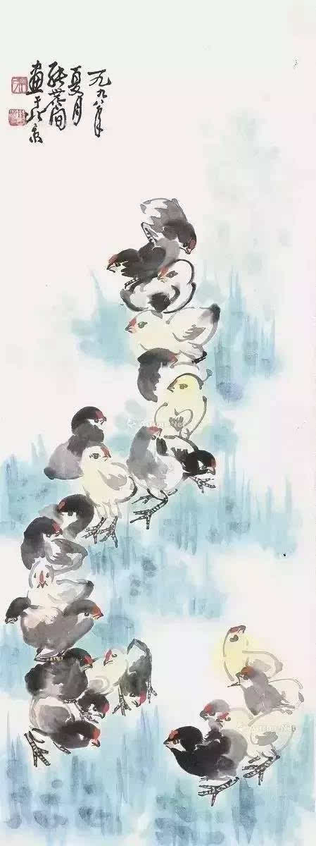 张世简画鸡