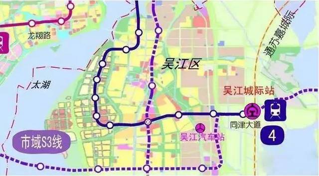 苏州市域s4号线 苏州北站—常熟 根据苏州市域轨道交通线网规划ss4线