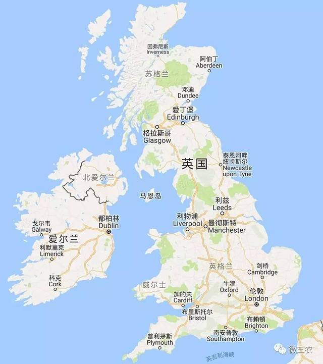 上图:英国地图全貌 英国国土面积为24.图片