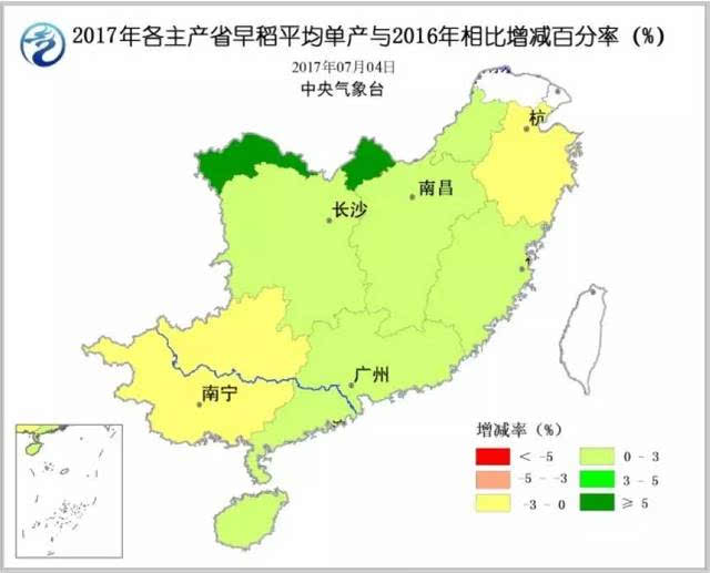 农业气象丨7月需关注南方农田渍涝害,高温热害和台风