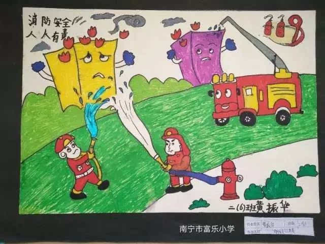 广西第二届少年儿童消防绘画作文大赛第二期作品征稿中