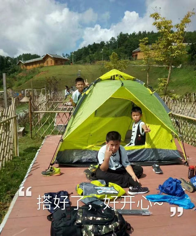 巴马盘阳河汽车旅游营地迎来首批露营体验的天使们