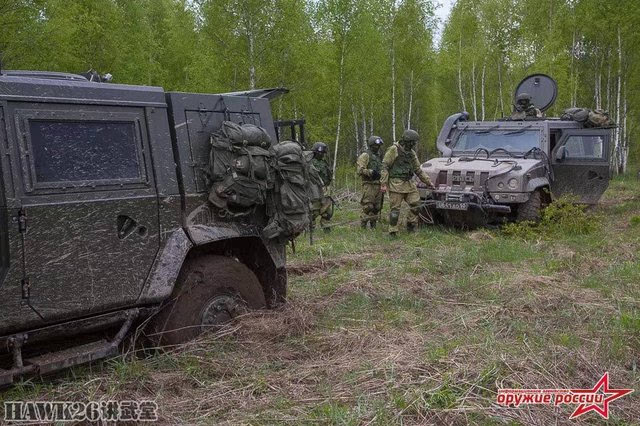 俄军空降兵实战演习 "猞猁"装甲车功能很强大